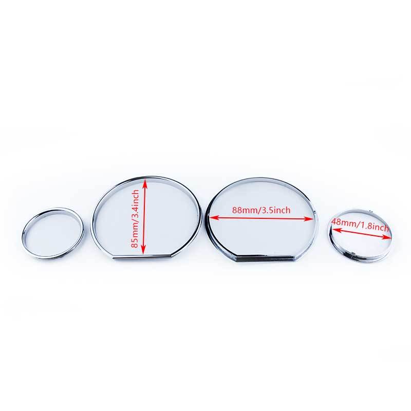 Décor Compteur de Vitesse Chrome Mat Cadre de Tableau de Bord Anneau de Cadran Chrome Pour BMW E36 M M3 GT Z3