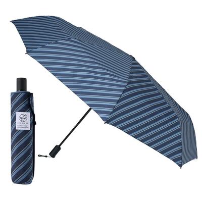 UraWaza Automatic UV Folding Deep Blue [WEB EXCLUSIVE] 3-Second Umbrella, Open/Close, One-Touch, Large, Protection, Umbrella, 60cm, Striped, 10342,
