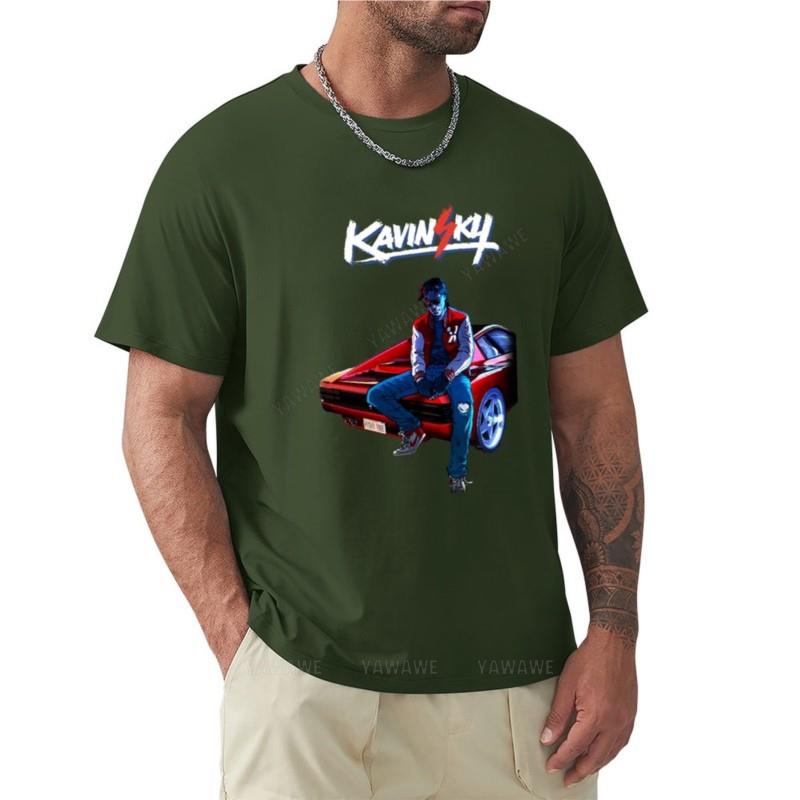 Kavinsky Tshirt Tshirts Man Quickdrying Tshirt Plain White T Shirts Men Tshirt Men Cotton Teeshirt