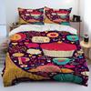 France Paris Eiffel Tower Comforter Bedding Set,Duvet Cover Bed Set Quilt Cover Pillowcase,King Queen Size Bedding Set Kid Adult