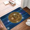 Bitcoin Cryptocurrency Crypto Digital Code Doormat Mat Anti-Slip BTC Blockchain Bath Kitchen Garage Rug Carpet 40*60cm