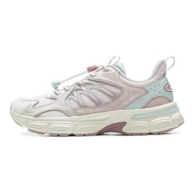Li Ning Comfortable Versatile Kids Casual Shoes Kids Casual Shoes Peach-Pink Lotus-Pink-Purple YKCV032-4
