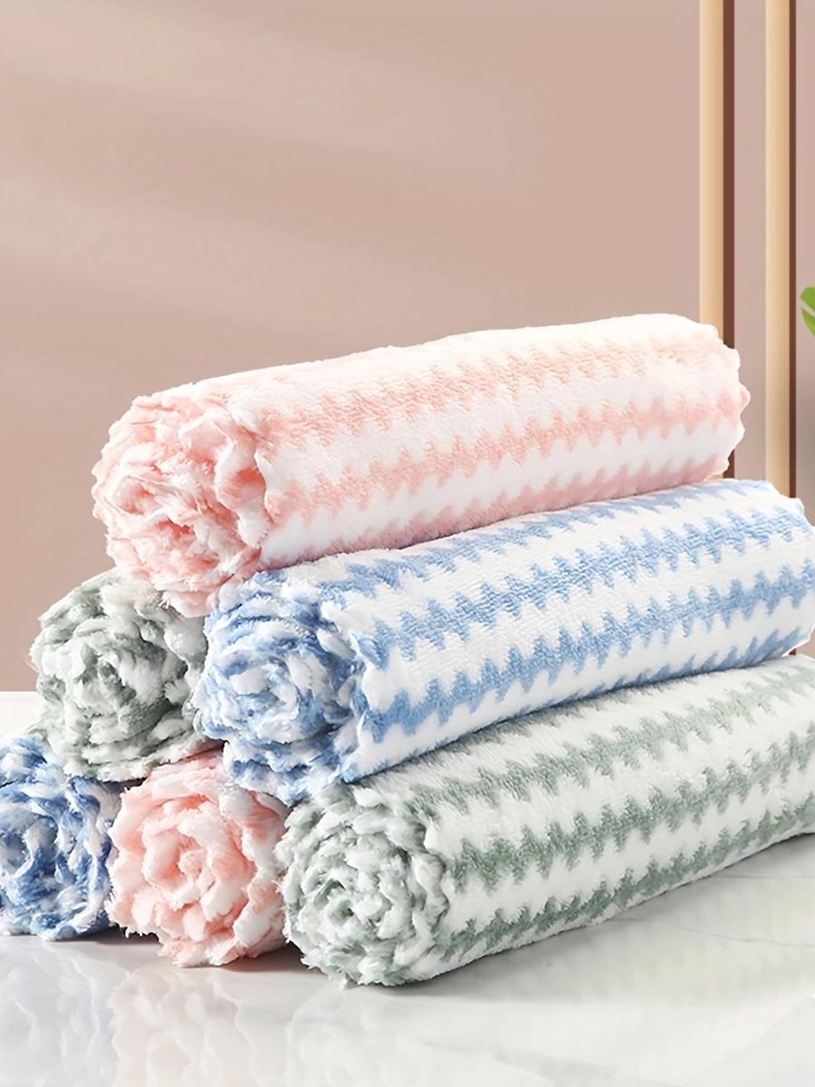 

1 шт. Коралловый флис Микрофибра Кухонные полотенца, Мягкие Впитывающие Салфетки для посуды, Машинная стирка Многоразовые Для кухни, ванной комнаты, 20cm*20cm&10 pcs