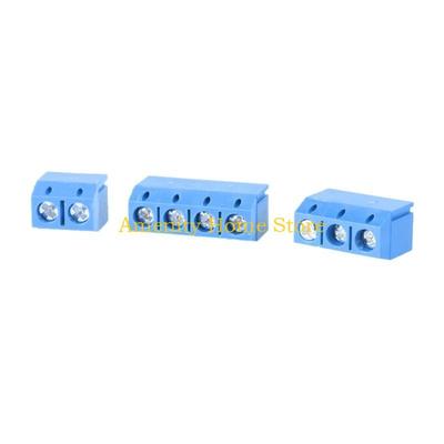 F26C 100Pcs PCB Mount Screw Terminals Block 5mm Pitches 2/3/4Pin PCB Wiring Terminals