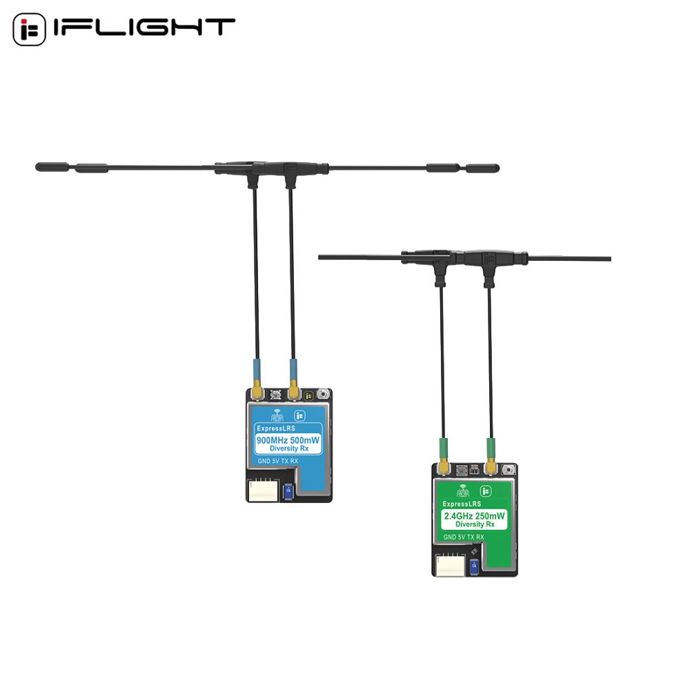 IFlight 2.4GHz/900MHz ExpressLRS ELRS Gerçek Çeşitlilik Alıcısı Çift Antenli Çeşitlilik Uzun Menzilli Alıcı