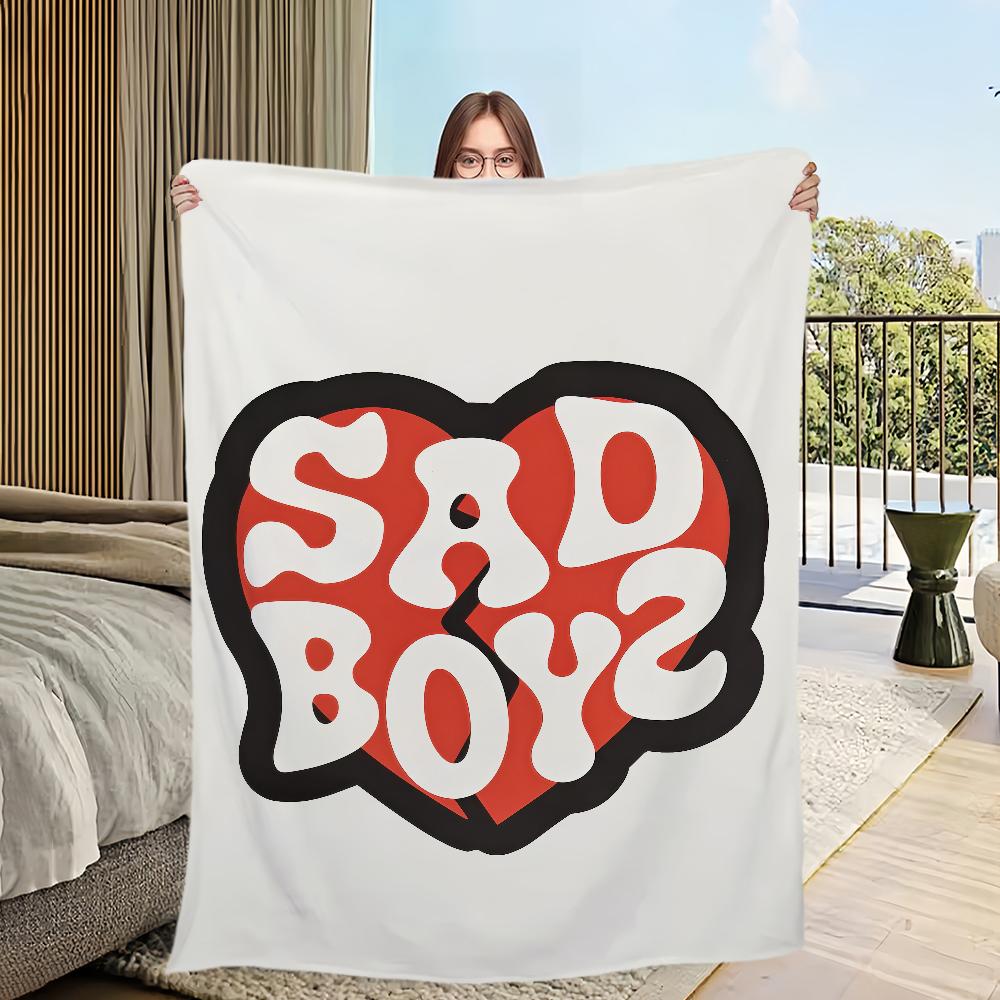 

singer J-Junior H fashion cool sad boyz Flannel warm soft plush blanket sofa living room hogar office bedroom travel gift home 30x40in