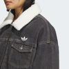 adidas Originals FW25 Femme Denim Padded Collar Zip Long Sleeve Jacket Women Jacket KB5449