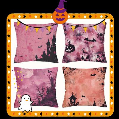 Halloween-themed Pillowcase DesignsSuitable for Living Room Bedroom Sofa Decorative Cushion Cover Pillow Cover