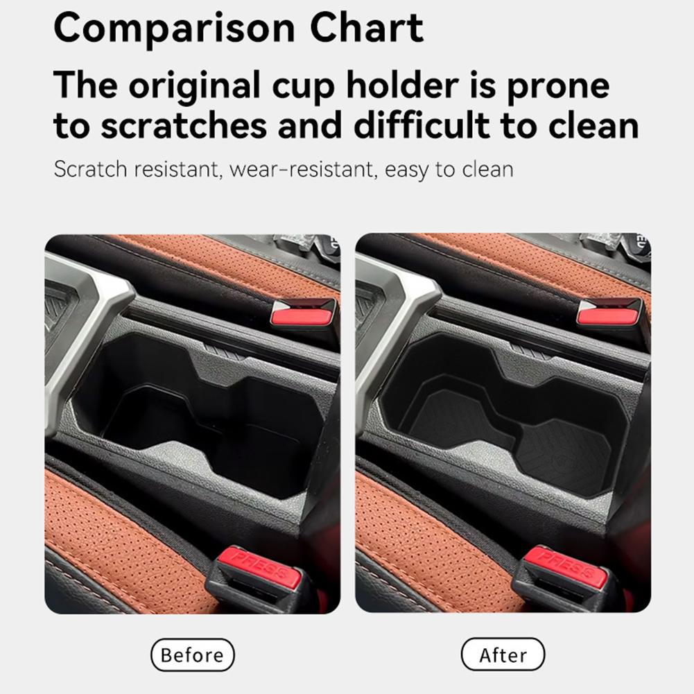 Car Center Console Cup Holder for Renault Dacia Duster 2025 2026 Storage Box Car Interior Decoration For Auto Parts Accessories
