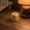 Engraved Wooden Reading Tool Decision Dice, 6-Sided Wood Quotes Prompt, Natural Gamified Accessory Charm, Fun Companion Book Lover Habit Dice