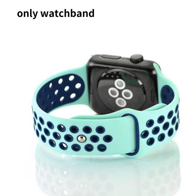 Silicone Replacement Sport Wrist Bracelet Watch Strap Suitable For Iwatch Apple