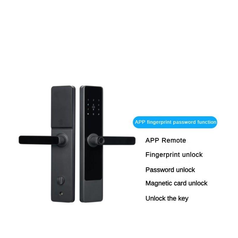 Power Saving Password Fingerprint Lock New Intelligent Electronic Card Swiping Lock Mobile Remote APP Bluetooth Induction Lock