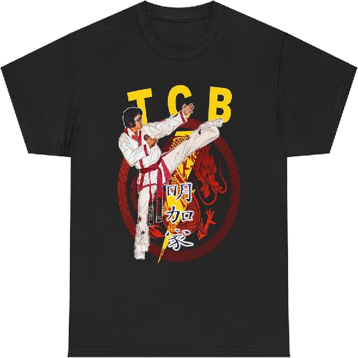 Karate King TCB Memphis Elvis Comeback Unisex Heavy Cotton Tee XXXXXL разноцветный