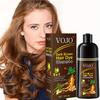 Ginseng Haarfarben-Shampoo Natur Schwarz & Braun Feuchtigkeitsspendende Formel für Alle Haartypen