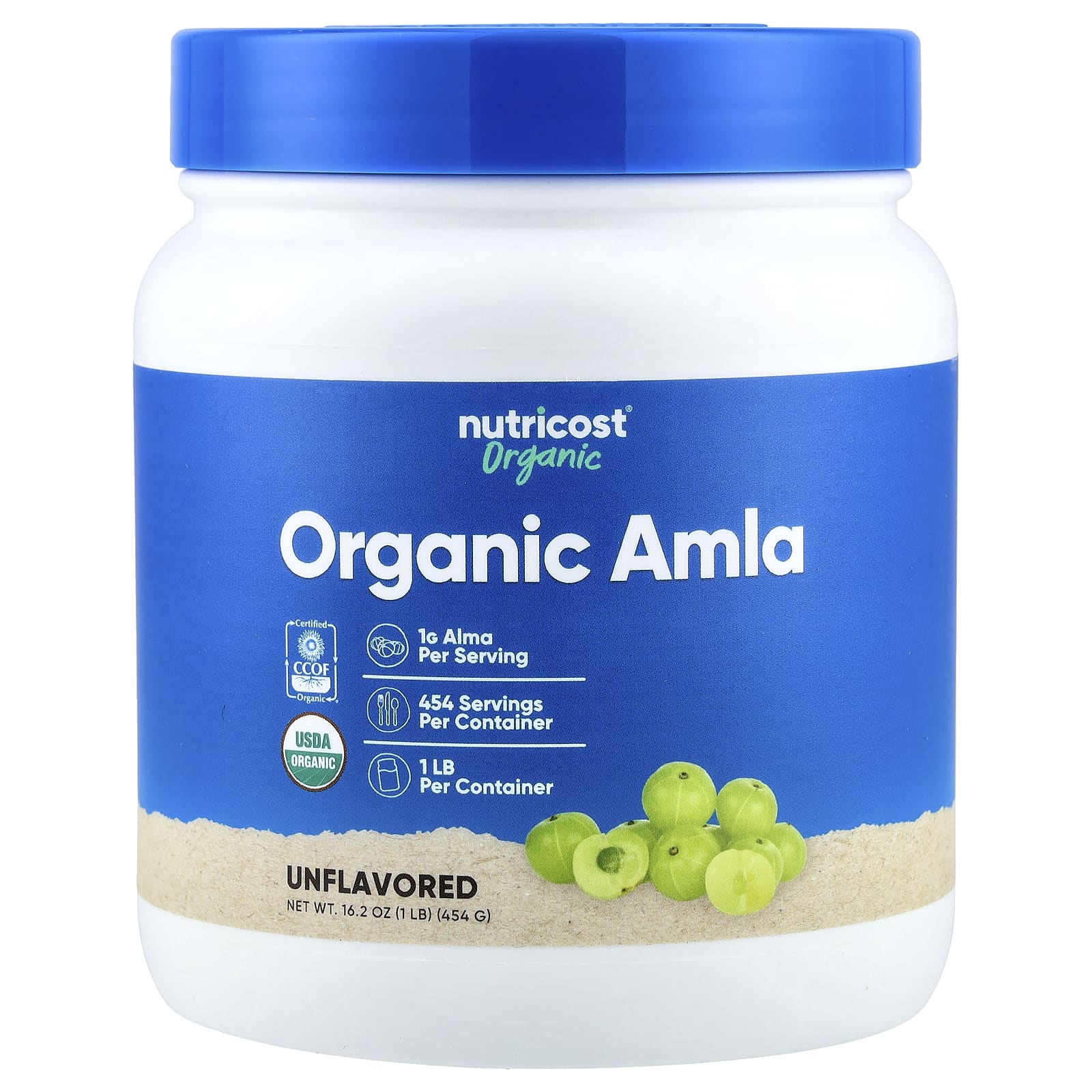 

Nutricost, Organic Amla, Unflavored, 454g (16.2oz)