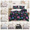 Bed Three-Piece Plant Floral Kit Pastoral Quilt Cover Two-Piece Bedroom