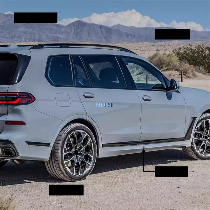 For BMW X7 G07  + Car Style Door Side Skirt Edge Body Anti Collision Trim Protector Decoration Accessories Exterior Sticker