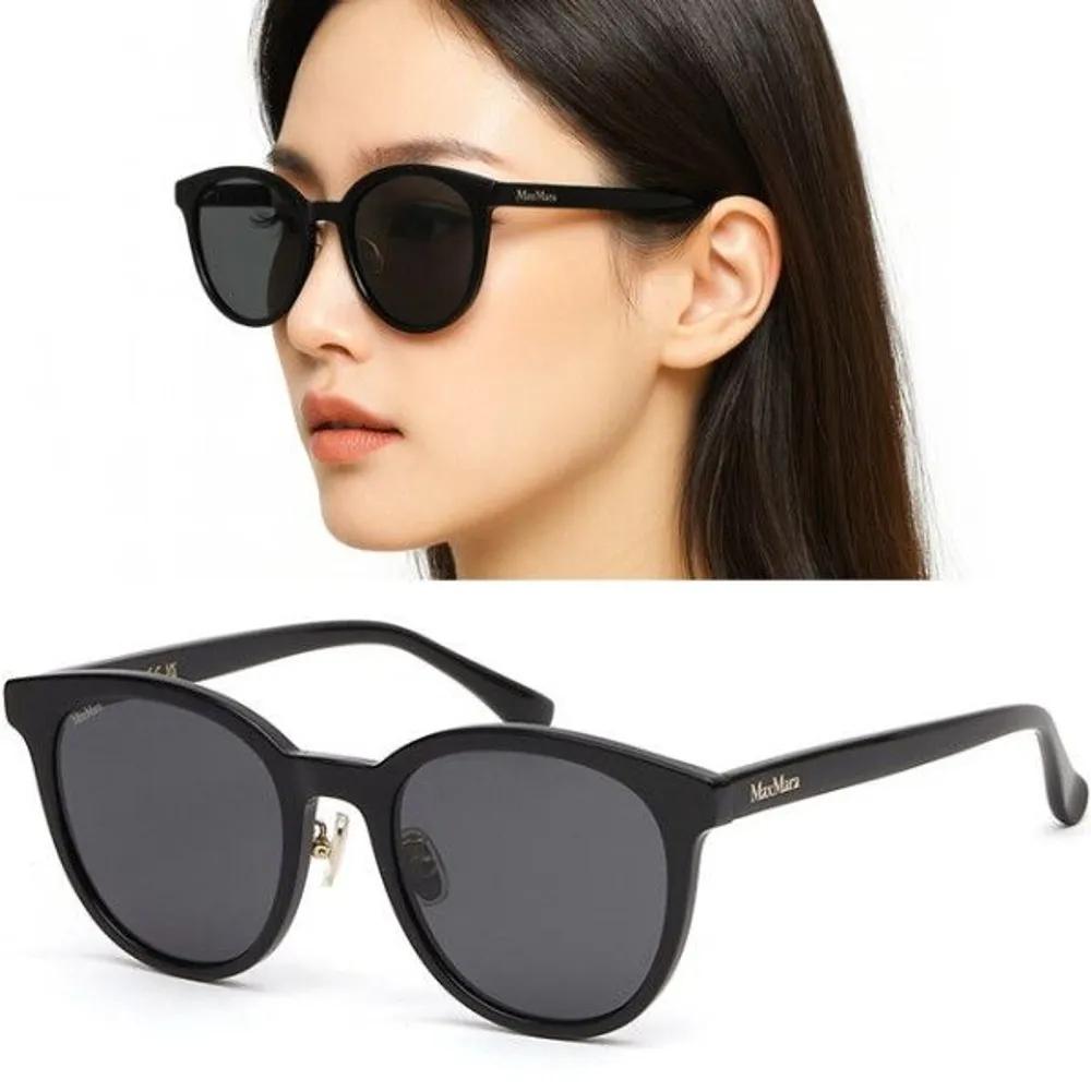 

[MaxMara] Sunglasses MM0106K 01A Round Black Horn-rimmed, Worn by Han Hyo-joo