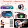 New Curved Screen Women's Smart Watch 2.2" HD Touch Screen Body Temperature Bluetooth Voice Call Men's Fitness Smartwatch