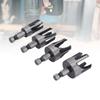 4pcs 1/4in Hex Shank Wood Dowel Drill Set Claw Type Hole Saw Kit Durable Cutting Tool Woodworking