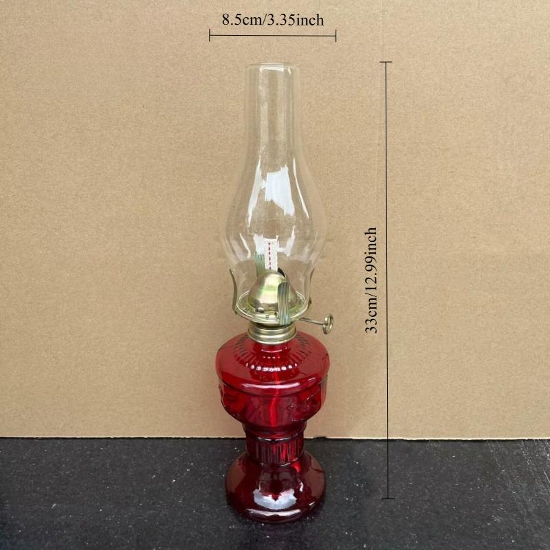 Vintage Retro Kerosene Lamp Classic Nostalgic Glass Eternal Lamp Decorative Ornaments Home Warm Atmosphere