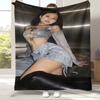 Korean Idol J-Jennie Solo Less Than A Lover Flannel Blanket,Cozy Warm Throw Blanket for Bed,Sofa,Living Room,Picnic,Home Decor