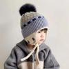 Ear Protection Baby Beanie Caps Soft Earflap Winter Hat Winter Warm Kids Knit Hat  Toddler