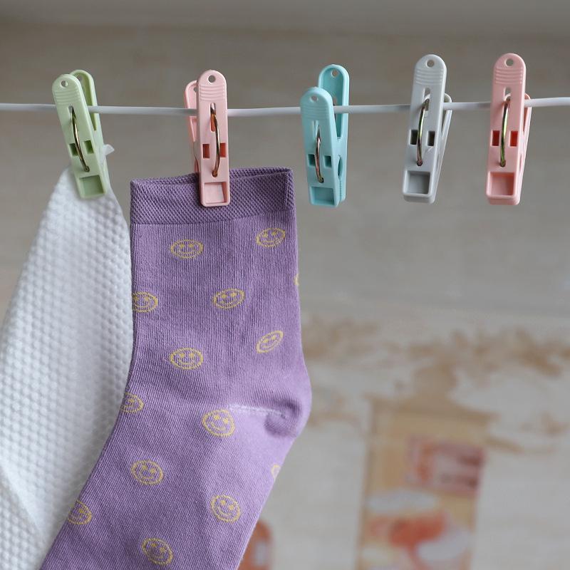 Windproof Non-Slip Plastic Clips: Small Clothes Pegs, Mosquito Net Clips, Towel Holders.
