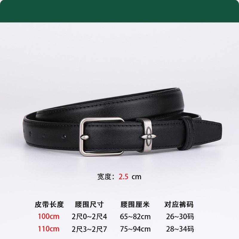 

Премиум женский ремень из воловьей кожи с пряжкой в виде цветка, деловой ремень из сплава 110cm чёрный