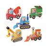 Wooden Childrens Educational Puzzle With Cartoon Vehicles For Early Learning And Cognitive Development