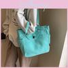 Large Capacity Stylish Canvas Tote Bag Fashionable Simple Handbag For Daily Use