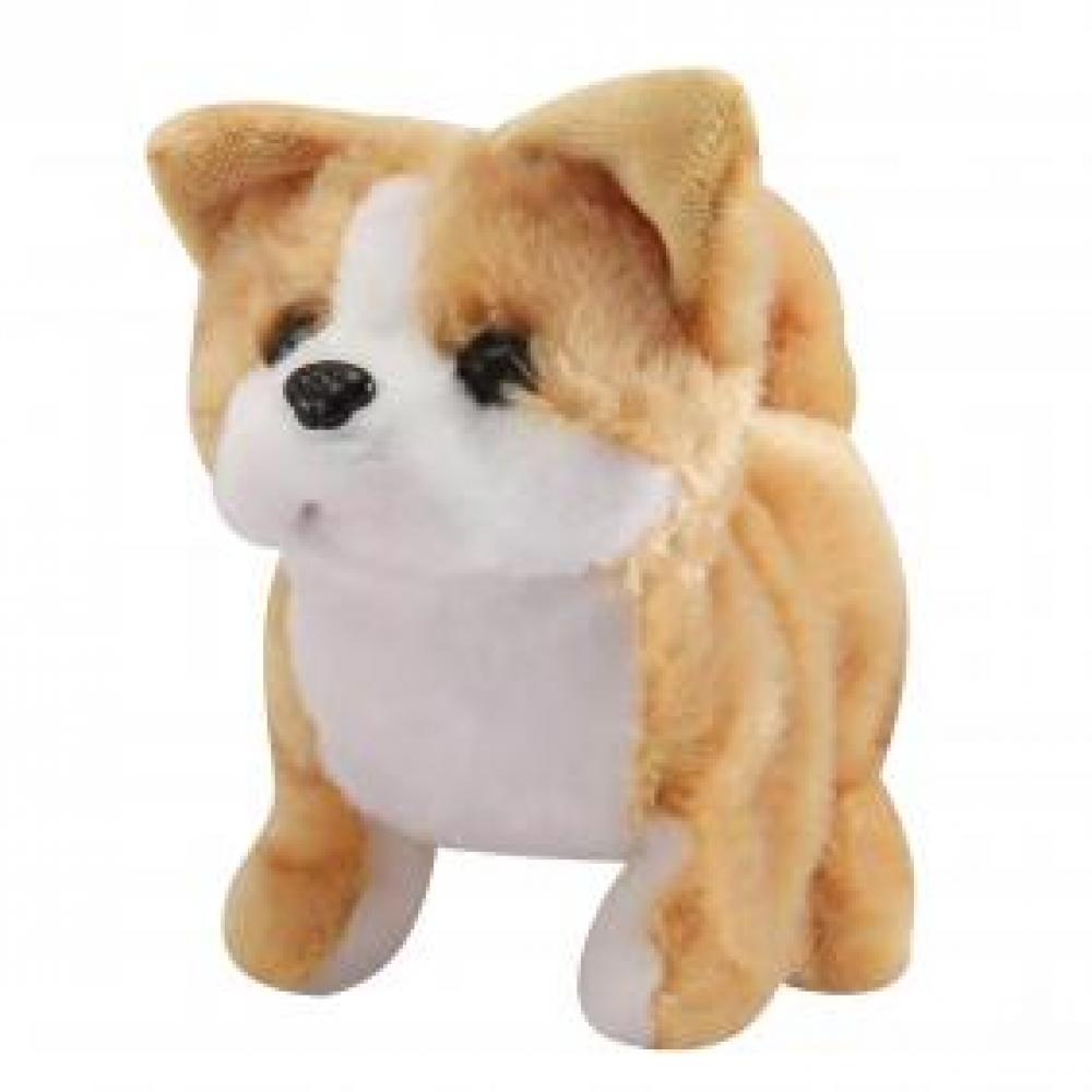 Electric Plush Simulation Teddy Corgi Dog Rabbit Tail Wagging Ass Shaking Toy Robot Dog Toy Interactive Electronic Pets