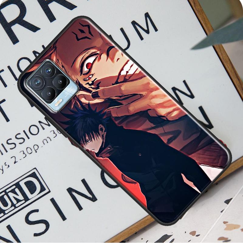 Husă din spate Anime Jujutsu Kaisen Ryomen Sukuna pentru Realme 8i 8 Pro GT Neo 2 Master C15 C21 Coque pentru OnePlus 8T 9R Nord2 9 Pro