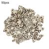 50Pcs Wood Chips Burr Free Hollow Design DIY Portable Blank Wooden Butterfly Embellishment Decor for Kids