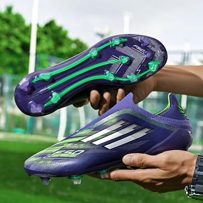 Nowe niskie buty piłkarskie F50 dla młodzieży z długimi korkami na trawę, profesjonalne buty do gry w piłkę nożną