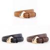 Genuine Leather Womens Business Belt With Steel Buckle For Casual And Office Wear