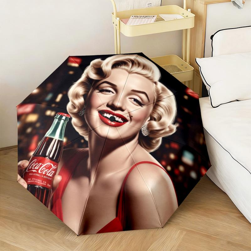 Christmas Gift Halloween Theme Bear Truck Coca Cola umbrella is suitable for all seasons, including home travel and outdoor activities Y13