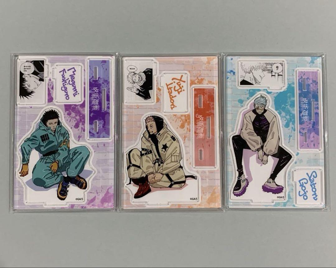 

[Б/У] Jujutsu Kaisen знаменитая сцена диорама фигурка акриловая подставка Годжо, Фушигуро, Итадори