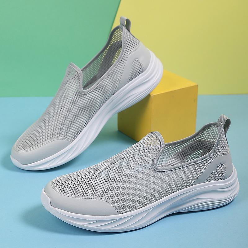 New Style of Shoes Lazy Person's Perforated Breathable Low-top Casual Sports Single Shoes