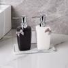 Bathroom Portable Shampoo Empty Bottle Household Compression Soap Dispenser 400ml Ceramic Lotion Bottle Bathroom Accessories