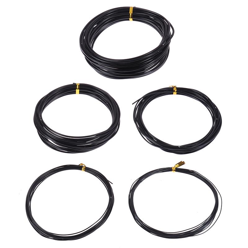 Bonsai Wires Anodized Aluminum Bonsai Training Wire Total 16.5 Feet (Black)