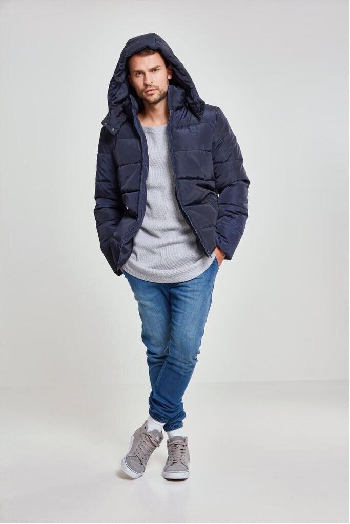 Winter Jacket Urban Classics Hooded Puffer Jacket (TB1807) (TB1807-00155) Navy