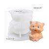 3D süße Tiger Silikonform DIY Tiger Form Eiswürfelform für kreative Kerze Fondant Kuchenform Tier Eis Gitter Moul