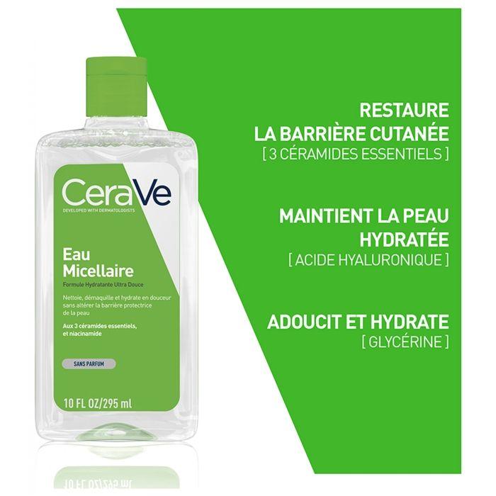 Micellar Water - Cerave - 295ml - Moisturizing - Fragrance-free - Sensitive Skin