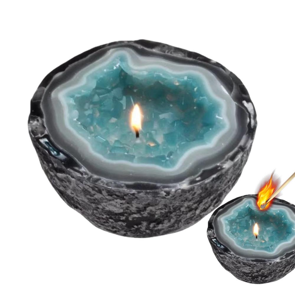 

Candle Bowl Centerpiece Candle Bowl Outdoor Resin Retro Crafts Desktop Ornaments Decorative Balcony Patio Bowl For Engagement синій