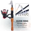 Sougyayilang Telescopic Fishing Rods Set 1.6M Portable Spinning Rod and Spinning Reel Travel Fishing Rod Reel Fishing Tools
