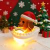 Christmas Resin Bathtub Bath Old Man Snowman Resin Decorative Lamp Christmas Party Gift