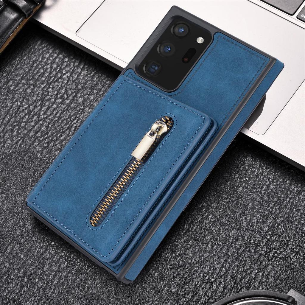 Samsung S24ultra S23 Multi-function Zipper Mobile Phone Case: A54 Anti-fall Protective Cover with Wristband.