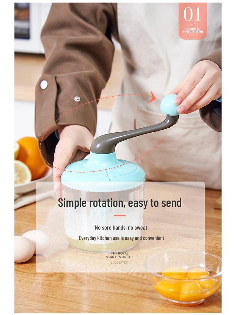 Ruční otočný šlehač: Kuchyňský šlehač vajec a smetany