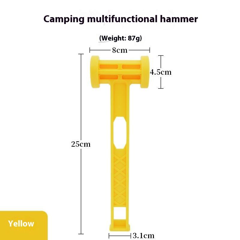 

1Pc Outdoor Ultra-Light Portable Ground Hammer Plastic Pe Hammer Camping Canopy Tent Hammer Camping Tool With Diverse Uses